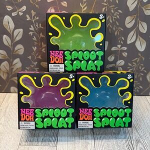 Viral Rare Needoh sploot splat bundle blue, green and pink
